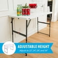 thumbnail image 3 of Lifetime 4' Adjustable Height Fold-In-Half  Table, White, 3 of 10