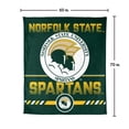 thumbnail image 7 of Logo Brands Norfolk State Spartans 60"x70" Super Plush Blanket, 7 of 7