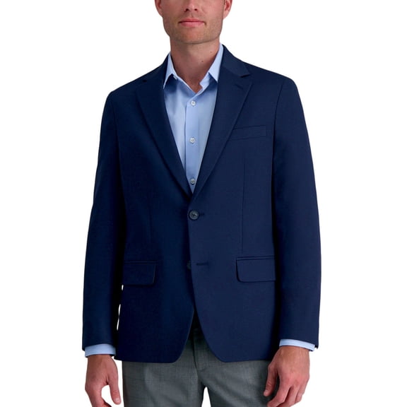Haggar Men's Stretch Gabardine Tailored Fit Travel Blazer