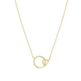 thumbnail image 1 of Polished Heart and Circle Necklace in 14K Gold, 1 of 6