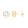 thumbnail image 3 of Lab Created Diamond Earrings in 14K Gold, 3 of 4