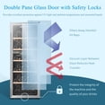 thumbnail image 4 of Lanbo 20 Inch 69 Bottle Freestanding Single Zone Wine Cooler, 4 of 5