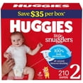 thumbnail image 2 of Huggies Little Snugglers Baby Diapers, Sizes Newborn-2, 2 of 12