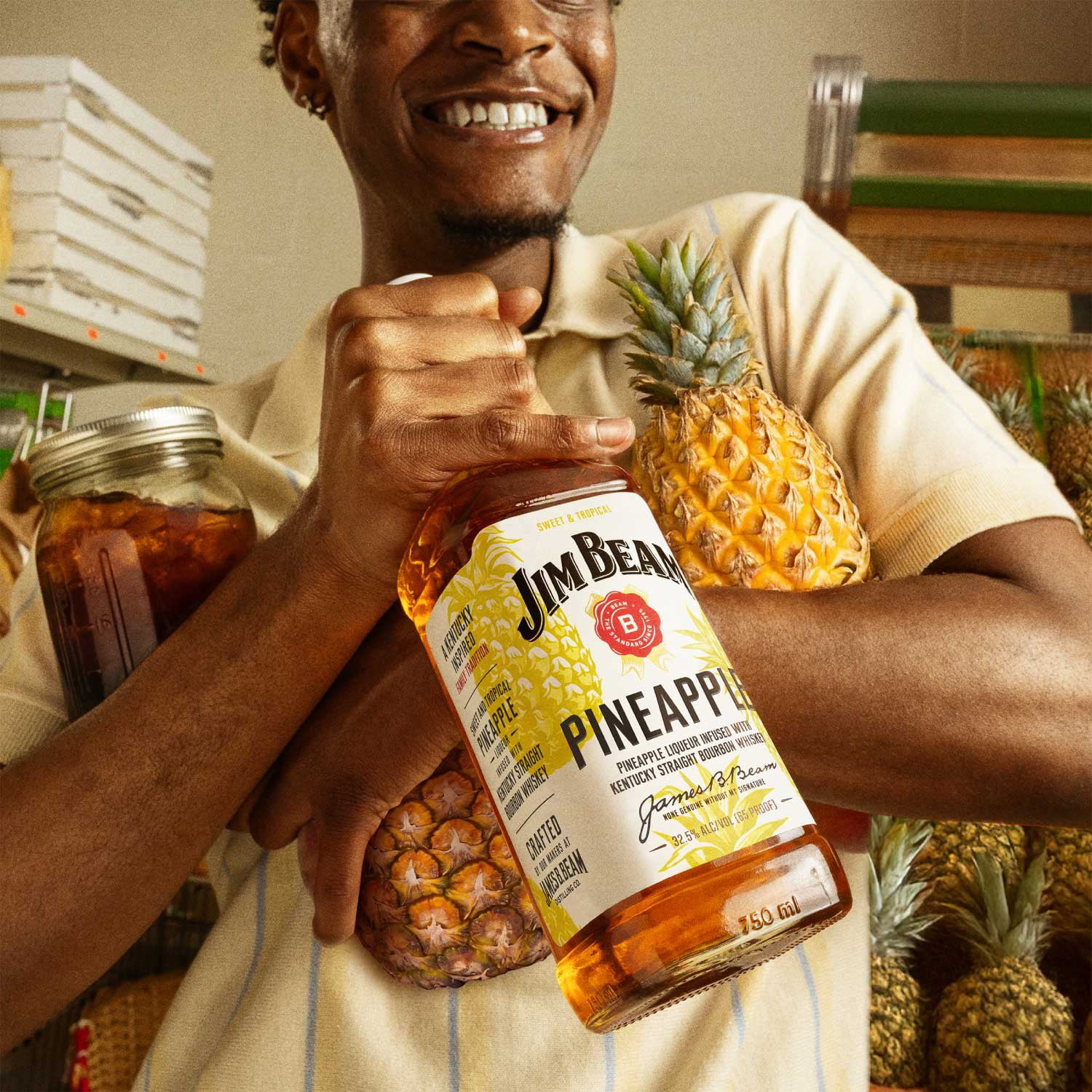 Jim Beam Pineapple Bourbon Whiskey, 750 ml - Samsclub.com