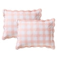 thumbnail image 4 of Hallmark Checkered Bliss 3-Piece Scalloped Quilt Set, Assorted Sizes, 4 of 5