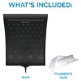 thumbnail image 6 of Oxygenics Curve 3-Setting Rain Shower Head, Various Finishes, 6 of 10