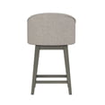 thumbnail image 14 of HH2 Home Upholstered Barrel Back Wood Adjustable Height Swivel Bar Stool, 14 of 19