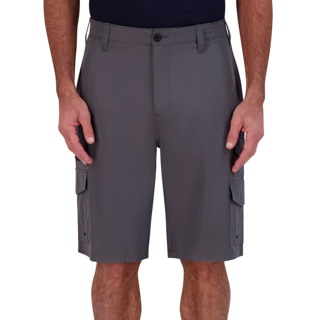 IRON Clothing Men's Flex Waistband Stretch Hybrid Multi Pocket Cargo Short