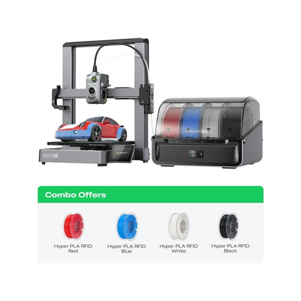 Creality Hi Combo Multi Color 3D Printer with 4KG Filament Bundle