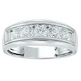 thumbnail image 1 of 0.96CT. T.W. Round Cut 5-Stone Mens Diamond Band in 14K Gold, 1 of 5