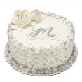 thumbnail image 1 of Shimmering Elegance 10" Double Layer Cake, Silver, 1 of 1
