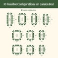 thumbnail image 2 of Vego Garden 17" Tall Classic 10 in 1 Raised Garden Bed Kit, 2 of 7