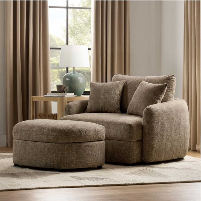 Member's Mark Oversized Cuddle Chair and Storage Ottoman