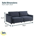 thumbnail image 3 of Serta Grant Queen Convertible Sofa, 3 of 9