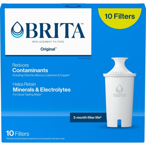 Brita Standard Water Filter Replacement, 10 Pack