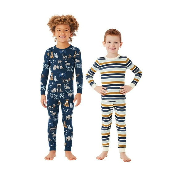 Member's Mark Boys 4-Piece Organic Cotton Pajama