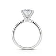 thumbnail image 3 of Lab Created Oval Cut Diamond Solitaire Ring in 18K Gold, 3 of 7