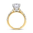thumbnail image 3 of Lab Created Emerald Cut Diamond Ring in 18K Gold, 3 of 5