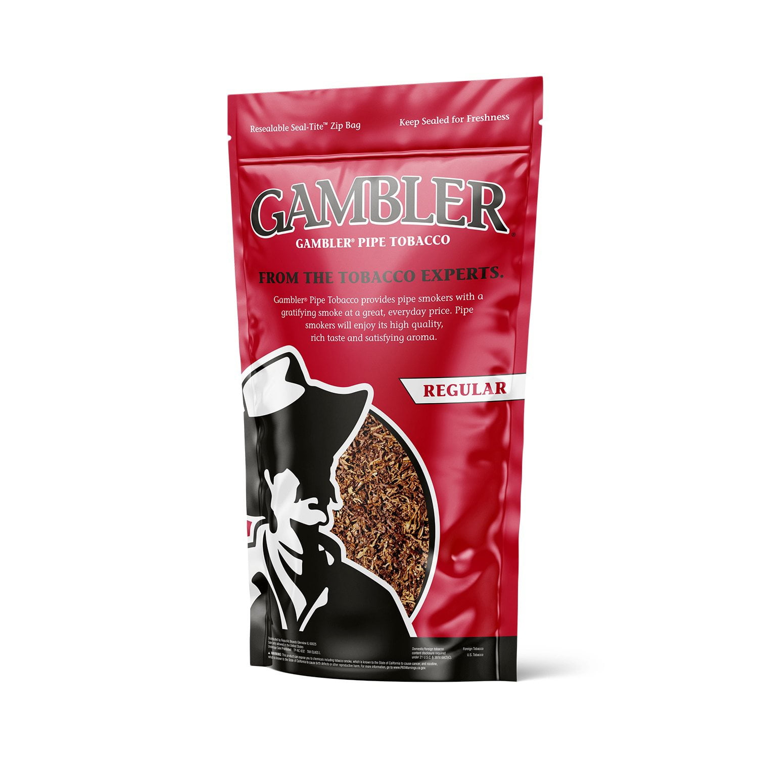 cheapest place to buy pipe tobacco Gambler Large Full Flavor Pipe Tobacco, 16 oz