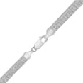 thumbnail image 4 of Graduated Diamond Cut Cleopatra Necklace in Sterling Silver, 4 of 6