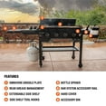thumbnail image 4 of Blackstone 4-Burner Propane Gas 36" Omnivore Griddle with Hard Cover, 4 of 11