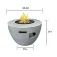thumbnail image 3 of 35" Round Gas Firepit Table, 3 of 8