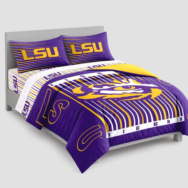 Logo Brands LSU Tigers Bed-In-A-Bag Set