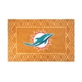 thumbnail image 1 of Logo Brands Miami Dolphins Coir Outdoor Mat, 1 of 3