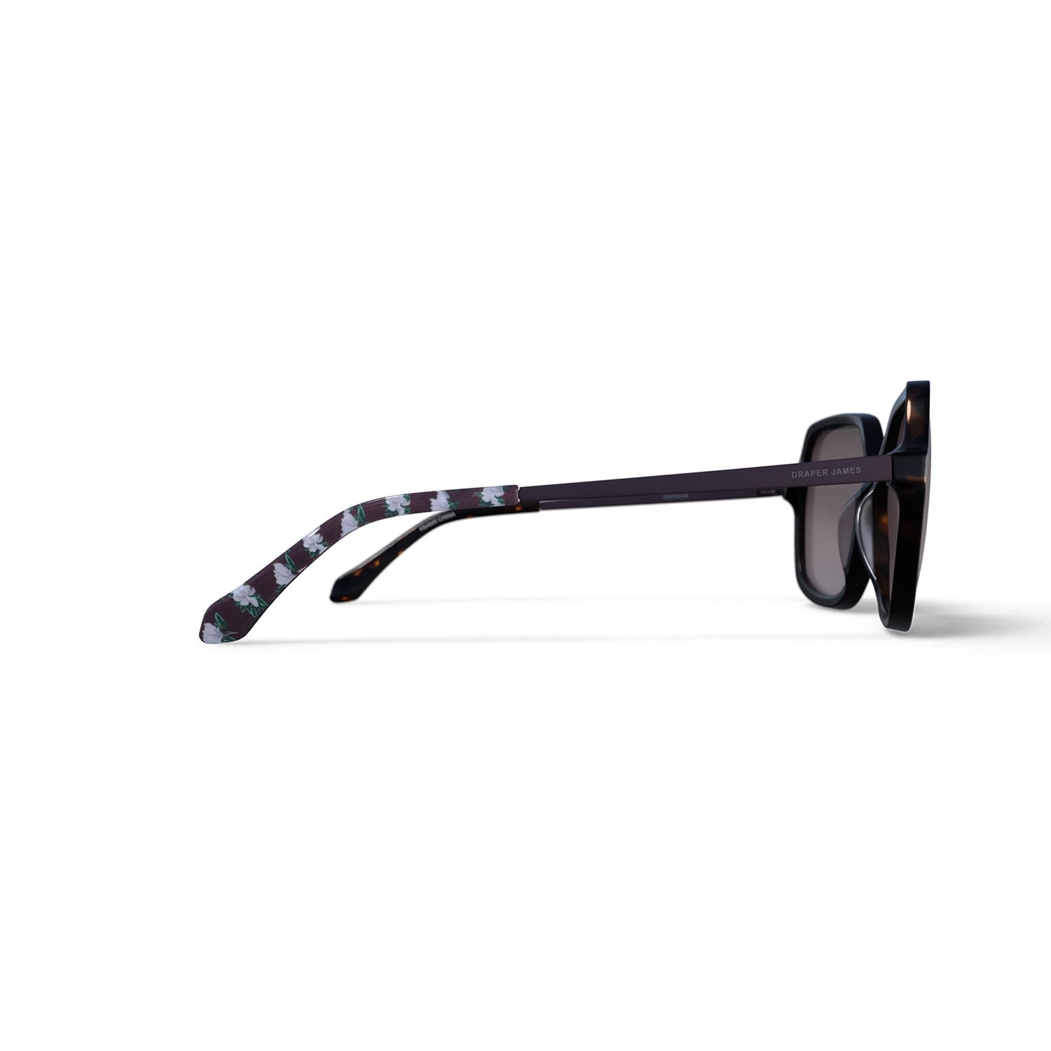 Draper James Black Women\'s Oversized Sunglasses with Matching Blue Case DJ7058 Sunglasses - Draper James Authorized Retailer  main image 2