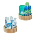 thumbnail image 9 of iDesign Set of 2 Natural Paulownia Wood Tall Turntable Organizers, 11" x 4" x 11”, 9 of 10