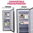 thumbnail image 12 of Frigidaire Gallery 7 cu. ft. Upright Convertible Fridge/Freezer, 12 of 14