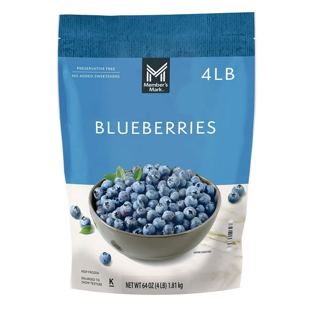 Member's Mark Natural Blueberries, Frozen 4 lbs. - Samsclub.com