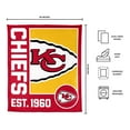 thumbnail image 3 of Logo Brands Kansas City Chiefs 60"x70" Super Plush Blanket, 3 of 6