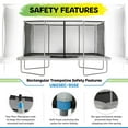 thumbnail image 3 of Upper Bounce Mega Rectangular Trampoline with Fiber Flex Enclosure System, 9' x 15', 3 of 7