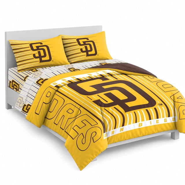 Logo Brands San Diego Padres Bed-In-A-Bag Set