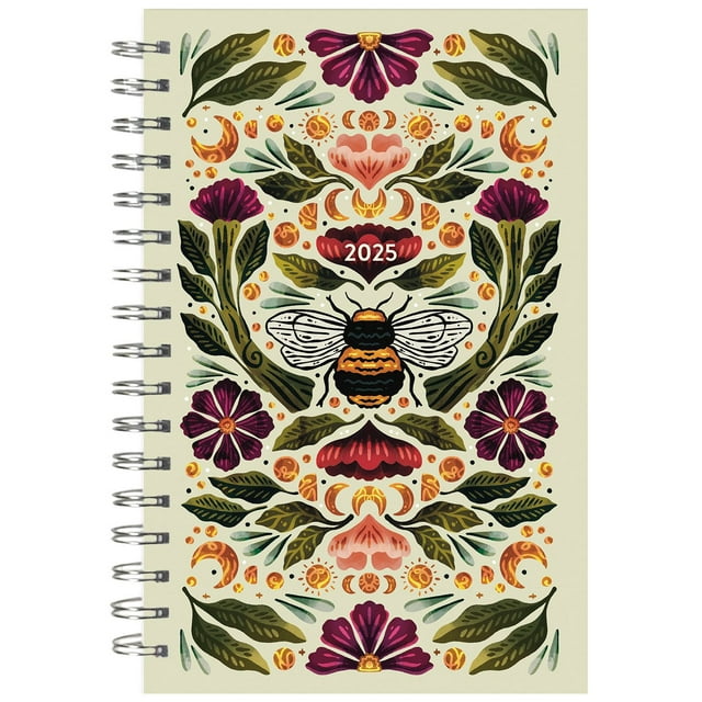 2025 Botanical Bee Goal Getter 16-Month Planner, Spiral Bound