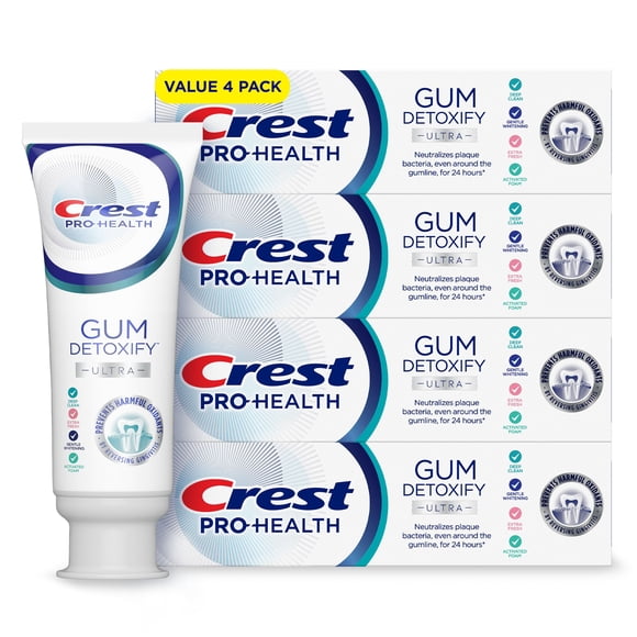 Crest Gum Detoxify Ultra Toothpaste, 4.7 oz., 4 pk.