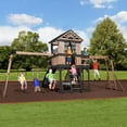 thumbnail image 2 of Backyard Discovery Oceanview II Cedar Wood Swing Set, 2 of 11