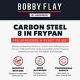 thumbnail image 10 of Bobby Flay by GreenPan Pre-Seasoned Carbon Steel Fry Pan, 12", 10 of 10