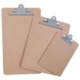thumbnail image 2 of Universal Hardboard Clipboard, 1.25" Clip Capacity, Brown, 3/Pack, Various Sizes, 2 of 2