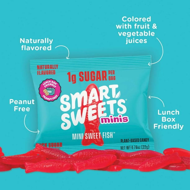 SmartSweets Mini Sweet Fish, .78 oz., 16 pk. - Samsclub.com