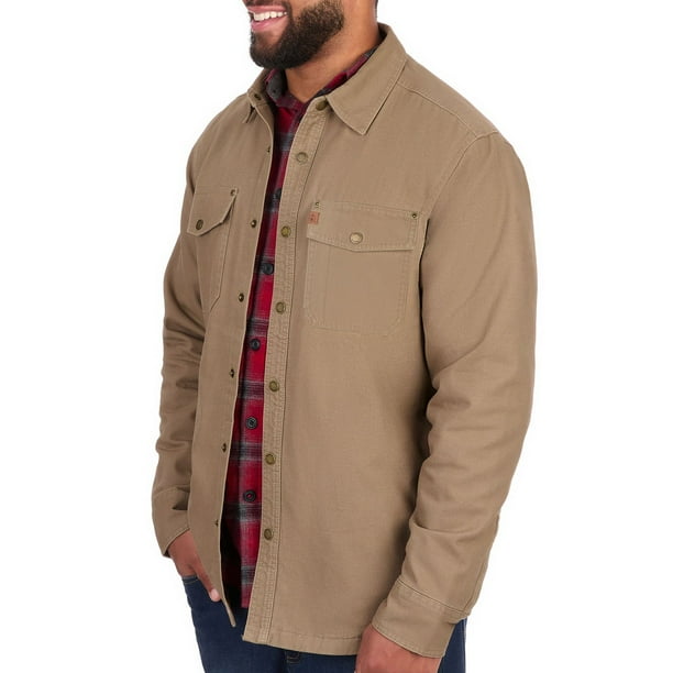 Coleman Men's Fleece Lined Canvas Shirt Jacket - Samsclub.com