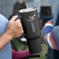 thumbnail image 2 of Logo Brands Delaware State Hornets 40oz. Etch SS Tumbler 2pk., 2 of 5