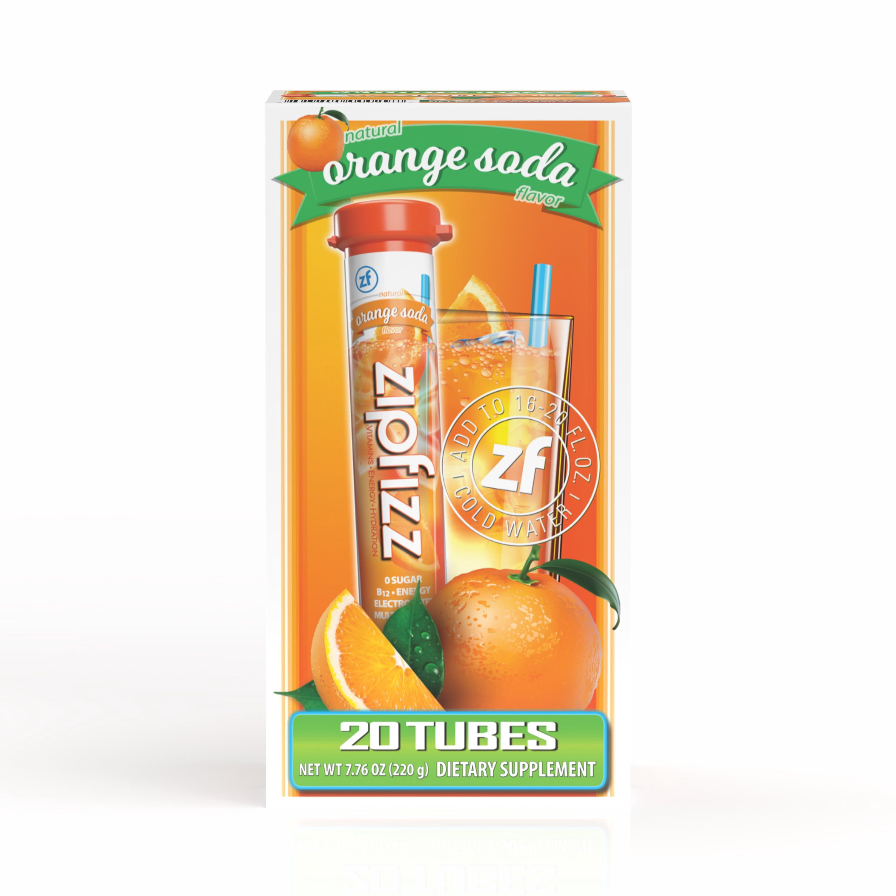 Zipfizz Energy Multi-Vitamin Hydration Drink Mix, Berry, 20 ct