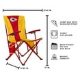 thumbnail image 3 of Logo Brands Kansas City Chiefs Hard Arm Chair, 3 of 6