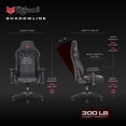 thumbnail image 2 of Ritual Shadowline High-Back Erogonomic Gaming Chair, 2 of 10