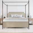 thumbnail image 5 of HH2Home McArthur Metal and Upholstered Canopy Bed, 5 of 11