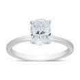 thumbnail image 1 of Oval Cut Solitaire Diamond Ring in 18K Gold, 1 of 7
