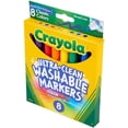 thumbnail image 5 of Crayola Washable Markers, Broad Point, Classic Colors, 8-pack, 5 of 8