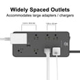thumbnail image 2 of Member’s Mark 6-ft. Surge Protector w/ 8 AC outputs, 1 USB-C + 1 USB-A outputs, 2 of 9
